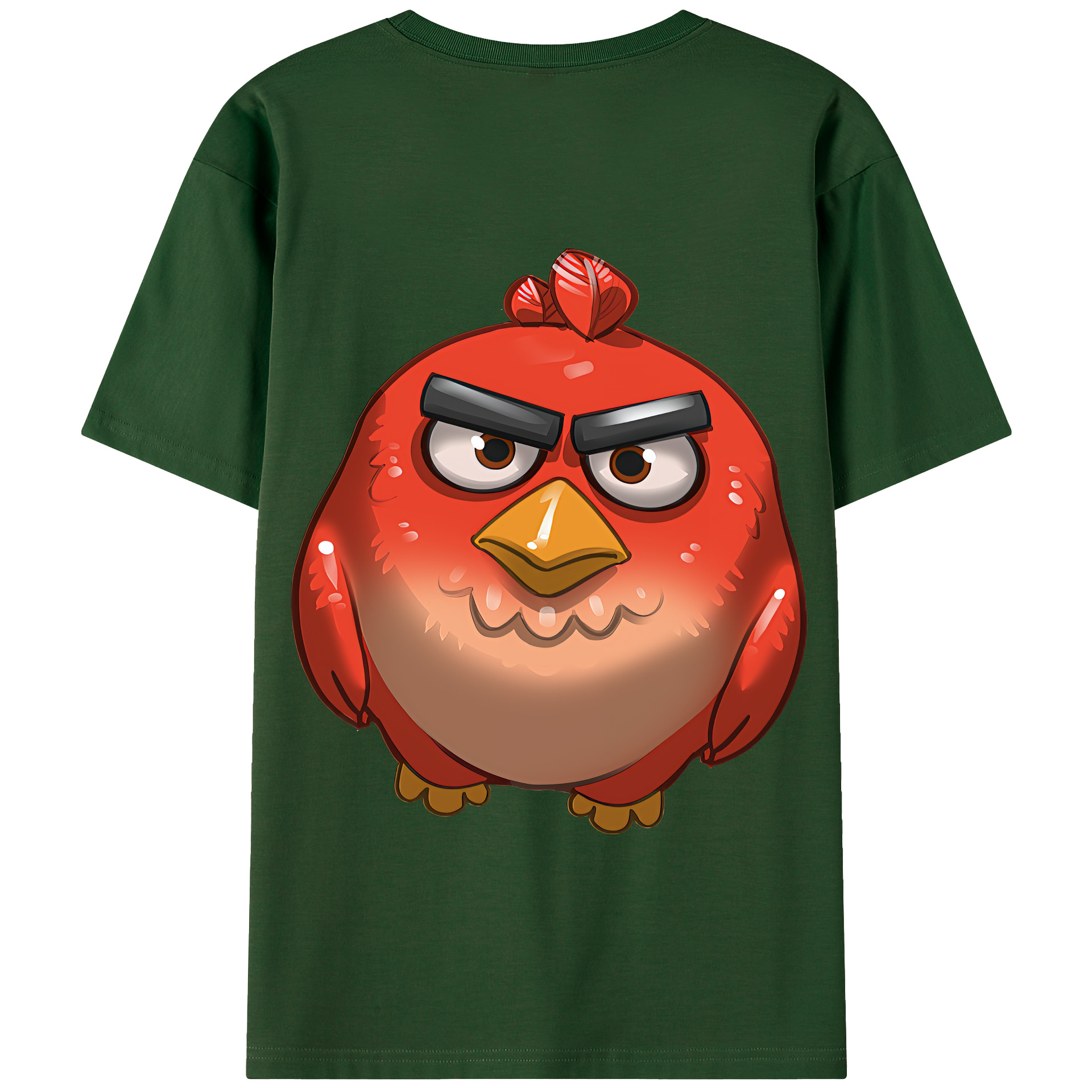 （画像用） Angry Birds アングリーバード 綿100％半袖Tシャツ（背面プリント）